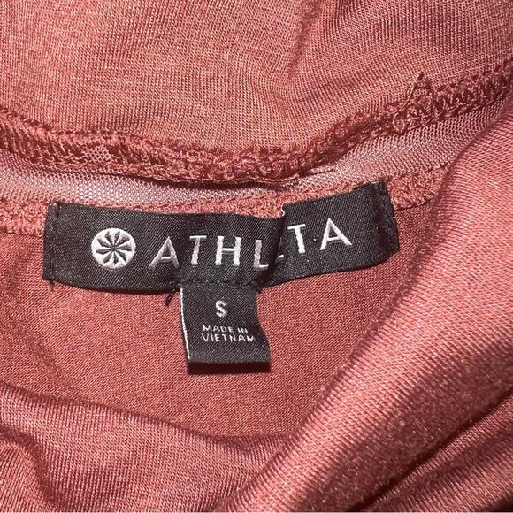 Athleta Industry Turtleneck Dress in Havana Brown Long Sleeve Midi Size Small - Picture 8 of 9